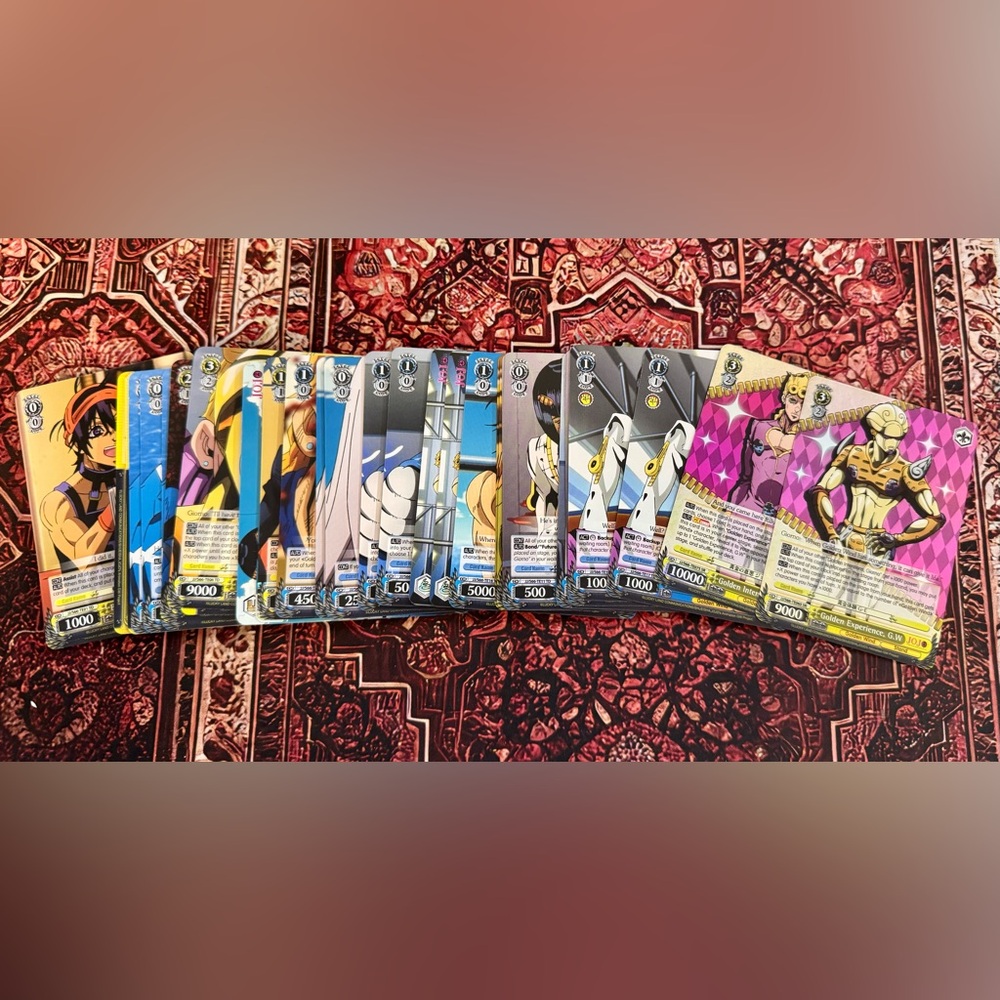 Weiss Schwarz jojo's bizarre adventure Card Lot with 2 Rare Holos